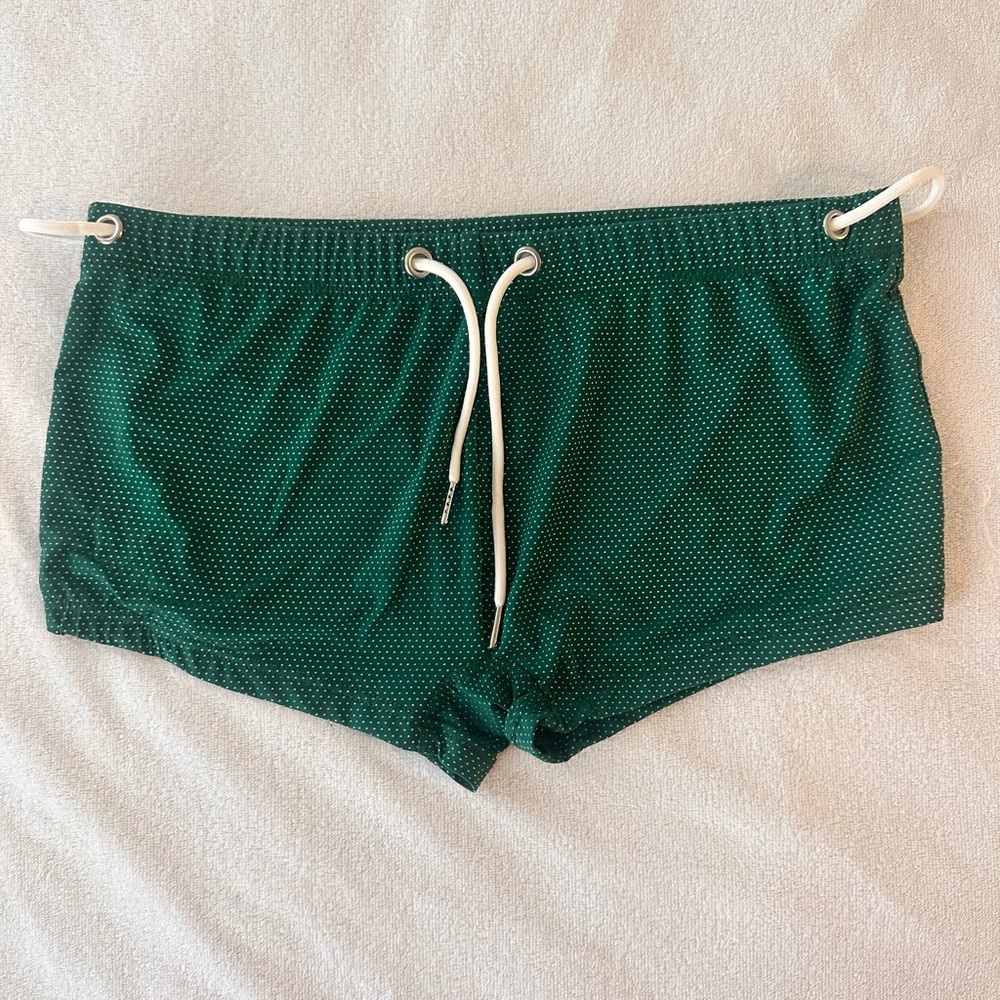 Men’s Green Square Swim Briefs
